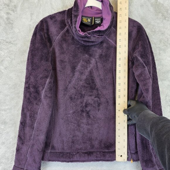 Mountain Hardwear Sweater Womens Small Purple Fuzzy Fleece Pullover Jacket - Picture 3 of 9